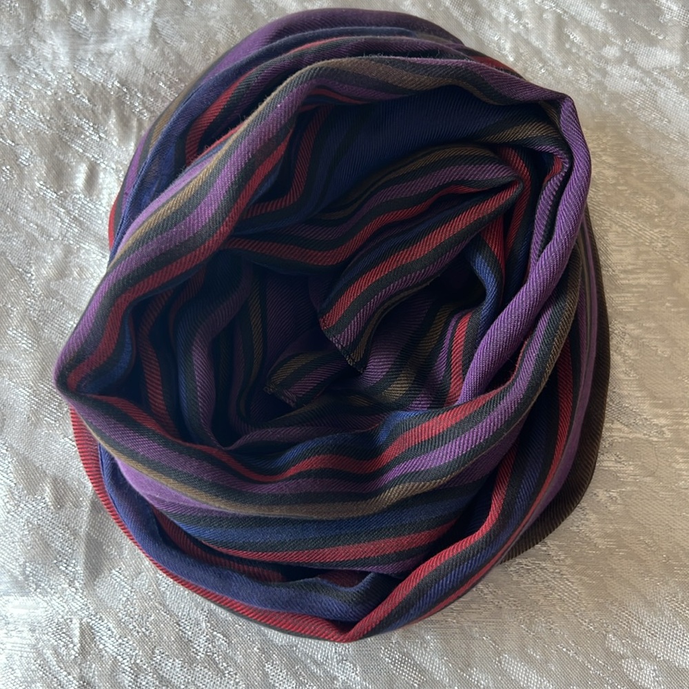 Beautiful Striped Fabric Scarf